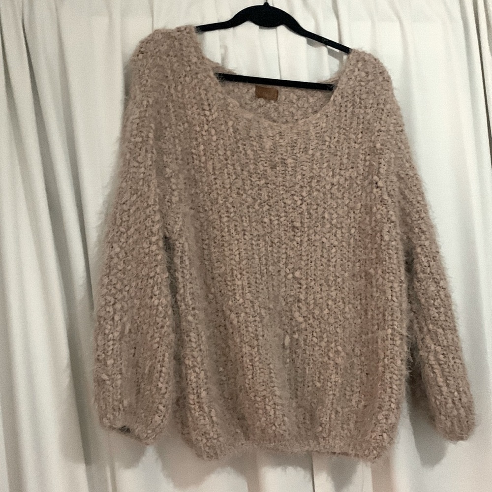 Brown Fluffy Sweater, Never Worn